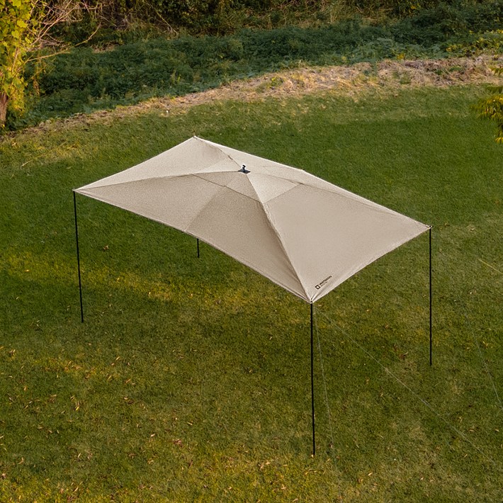 아이두젠 반타곤 렉타 그늘막 블랙코팅 대형 원터치 그늘막 타프 폴대포함