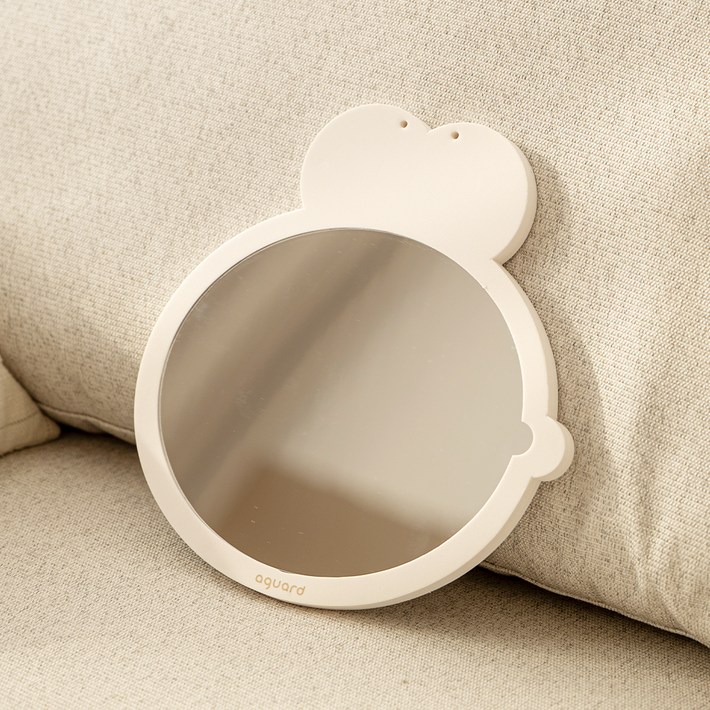 아가드 아기 베베 비비 소프트 벽걸이 아크릴 안전 거울 비비, 크림화이트