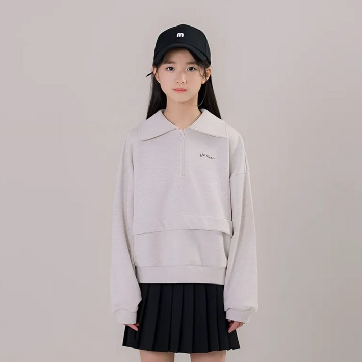 아이러브제이 포멜로 크롭 맨투맨