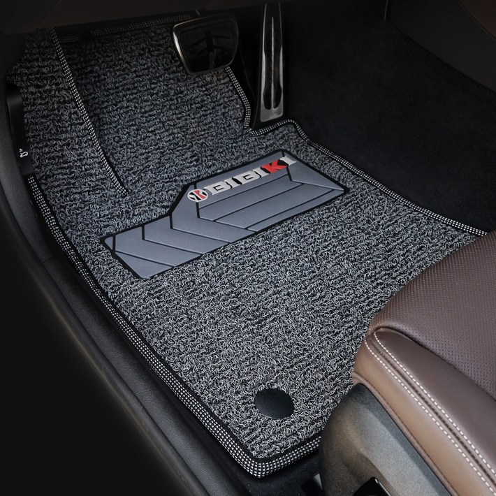 비비키 확장형 발판 자동차 코일매트 1열  2열 세트, 기아 셀토스 전차종 2019년, 그레이