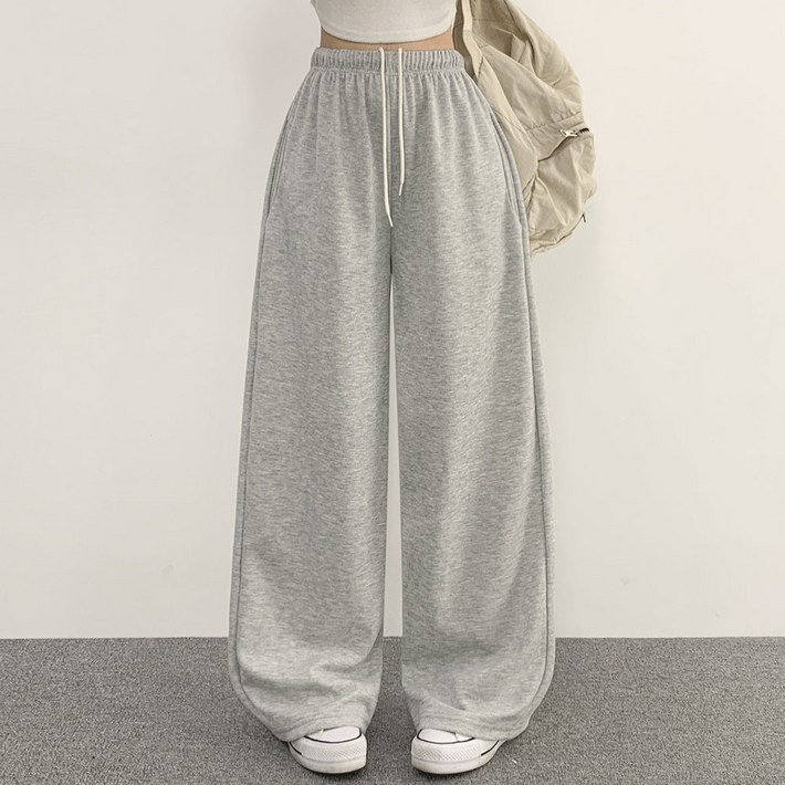 여성용 위드후이린 하모니 와이드 일자 트레이닝 밴딩 팬츠 롱