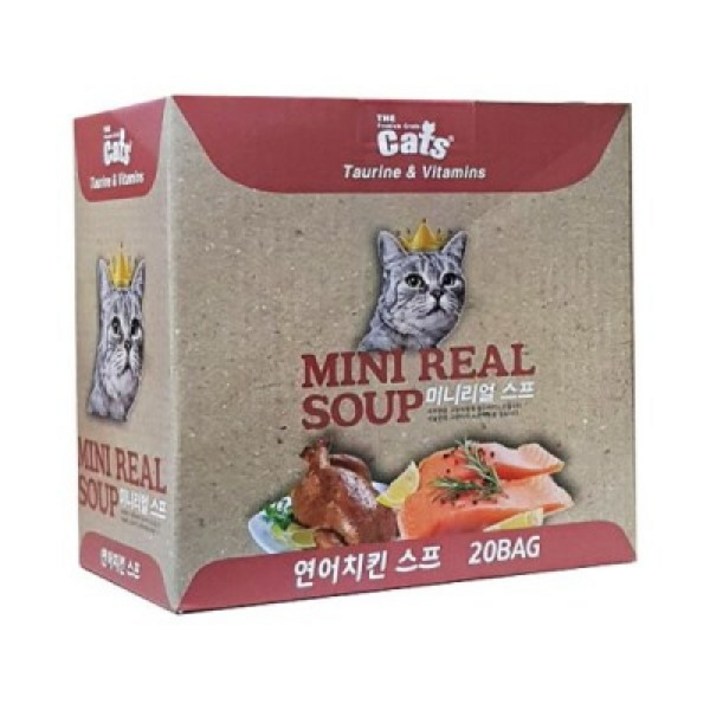 더캣츠 미니리얼 스프 파우치 고양이간식