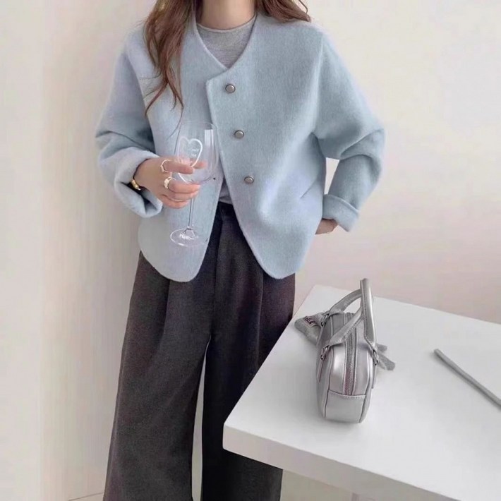 COSYEVNO 여성 코트 겨울 심플 데일리 보온 프리미엄 코트 BCXnswt10