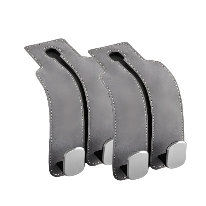 카엔락 11 고급 스웨이드 차량용 조수석 뒷좌석 가방 옷걸이 헤드레스트 후크