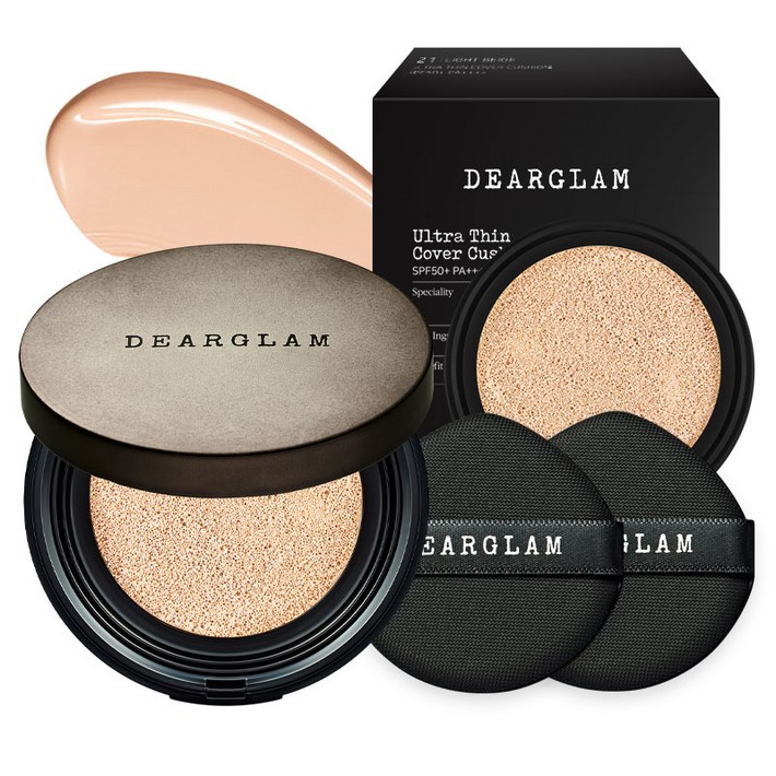 디어글램 울트라 씬 커버 쿠션 본품리필세트, 23호 BEIGE, 24g, 1세트