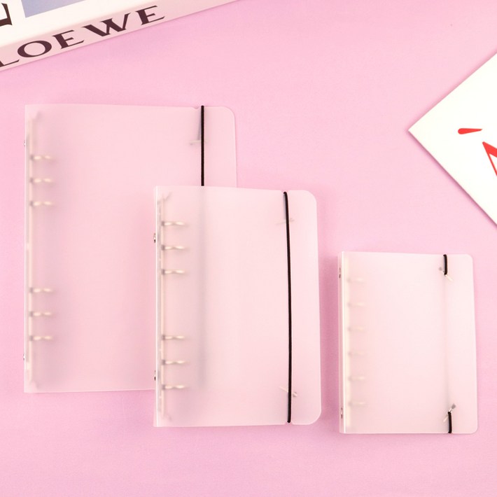 투명 6공다이어리 다꾸 만년 바인더