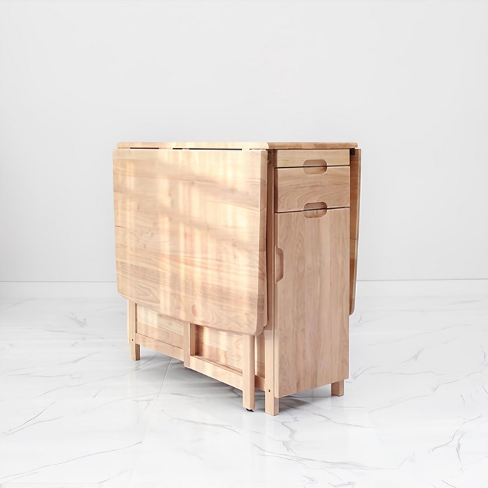 벤트리 벤느 원목 접이식 확장형 식탁 4인용 테이블 의자 미포함