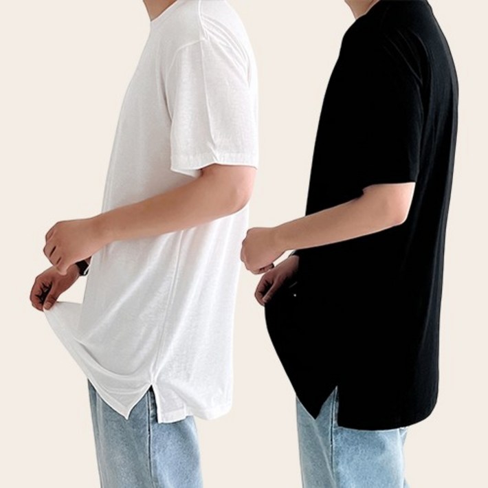 딥스토어 11 레이어드 반팔티 2장 세트