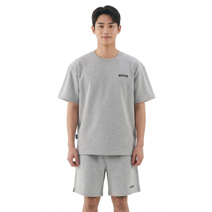 아웃도어프로덕츠 성인용 반팔 스웨트 셋업 상하세트