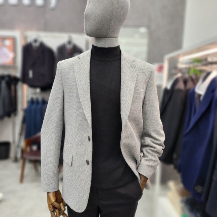 정품발송 리버클래시 LJW26202 LG 라이트그레이 하운드 체크 스판 셋업 블레이저 자켓DJ 347794