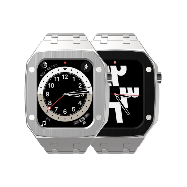핸디핸드 애플워치 44mm45mm용 스테인리스 메탈케이스 핸디워치 X