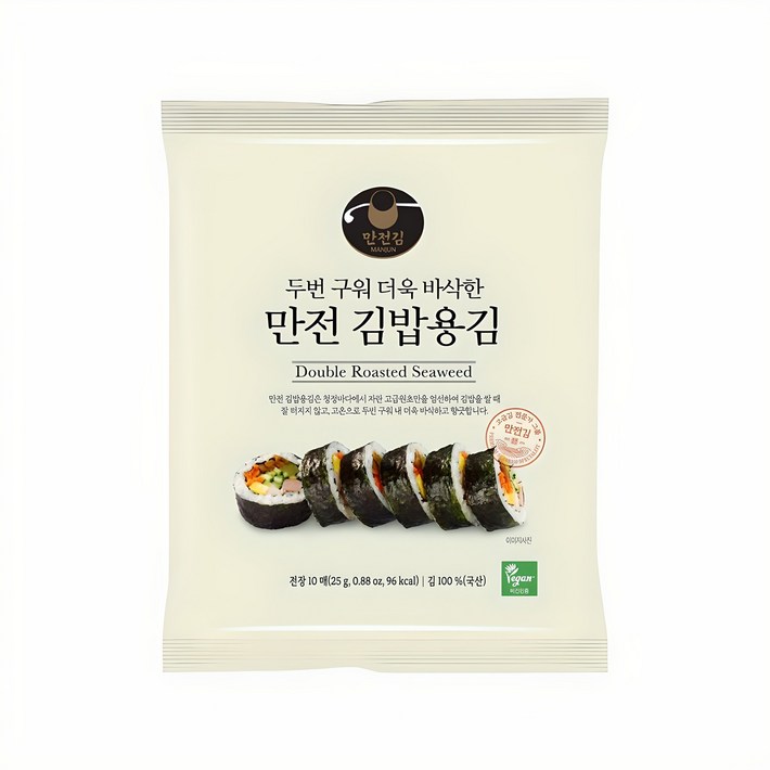 만전김 두번구운 김밥용김 10p