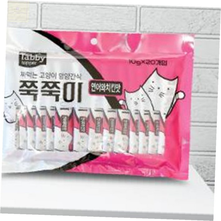 진정2호 반려묘간식 테비 쭉쭉이 연어와치킨맛