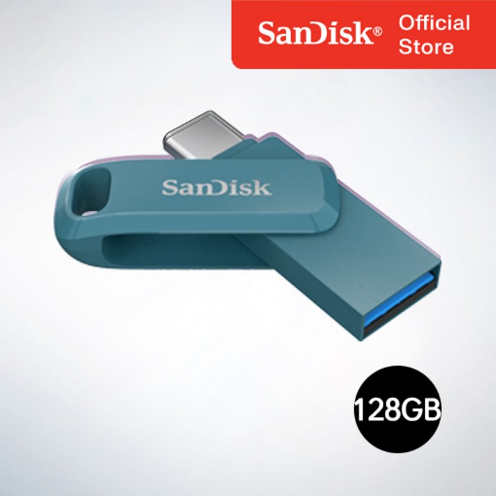 샌디스크코리아 공식인증정품 USB 메모리 Ultra Dual Go 울트라 듀얼 고 TypeC OTG USB 3.1 SDDDC3 128GB 나바지오블루 샌디스크코리아 공식인증정품 USB 메모리 Ultra Dual Go 울트라 듀얼 고 TypeC OTG USB 3.1 SDDDC3 128GB 나바지오블루