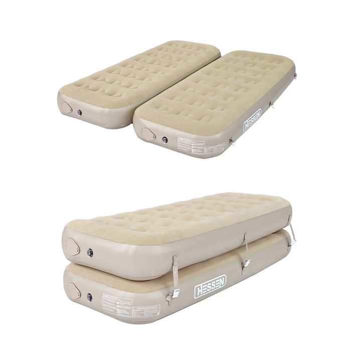 홈쇼핑 HIT 헤쎈 트윈 에어 베드 11 원터치 공기주입 전자동 2층 매트리스 싱글더블