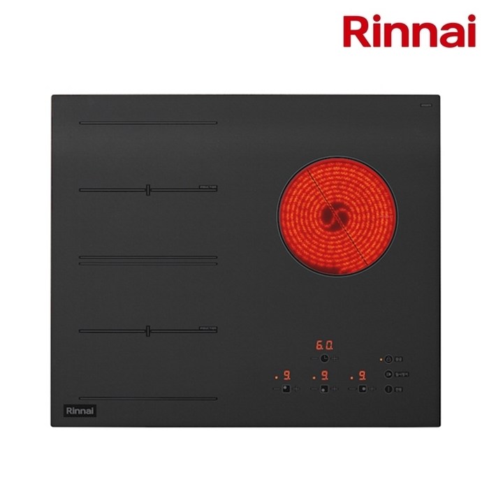 린나이 3구 하이브리드 전기레인지 HYF3200 타공사이즈 560x430480 공용