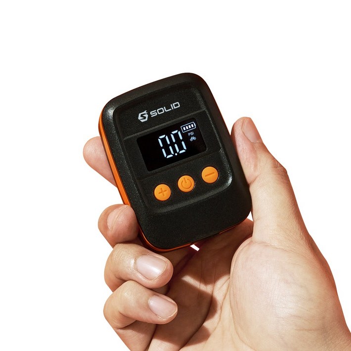 솔리드 공기주입기 바람 무선 전동 에어펌프 자전거 타이어 공기압 펌프 SB04, 선택, 1개