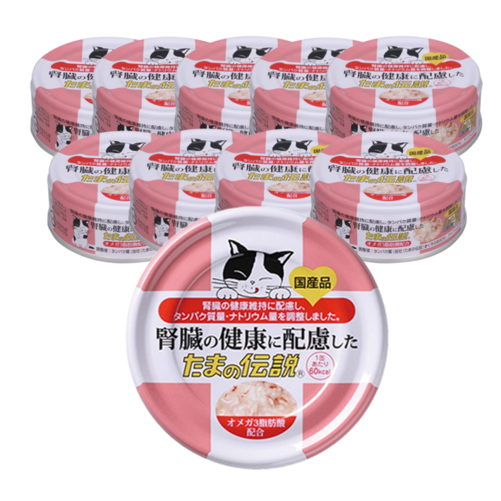 타마의전설 고양이 간식캔, 10개, 70g, 신장건강