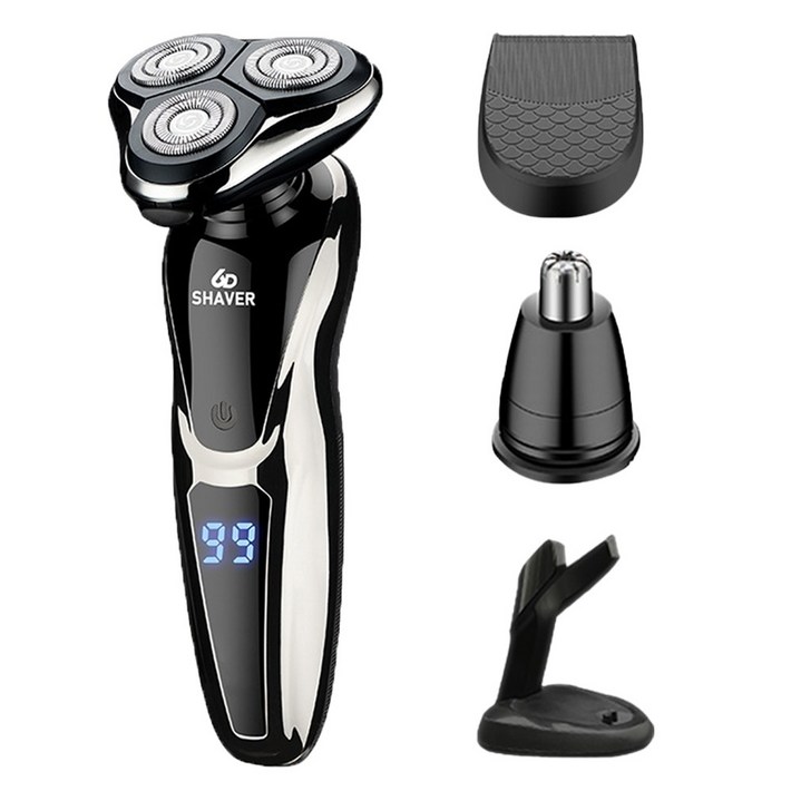 헤누스 셰이버 남자 전기 면도기 생활방수 전동 면도기, 1개