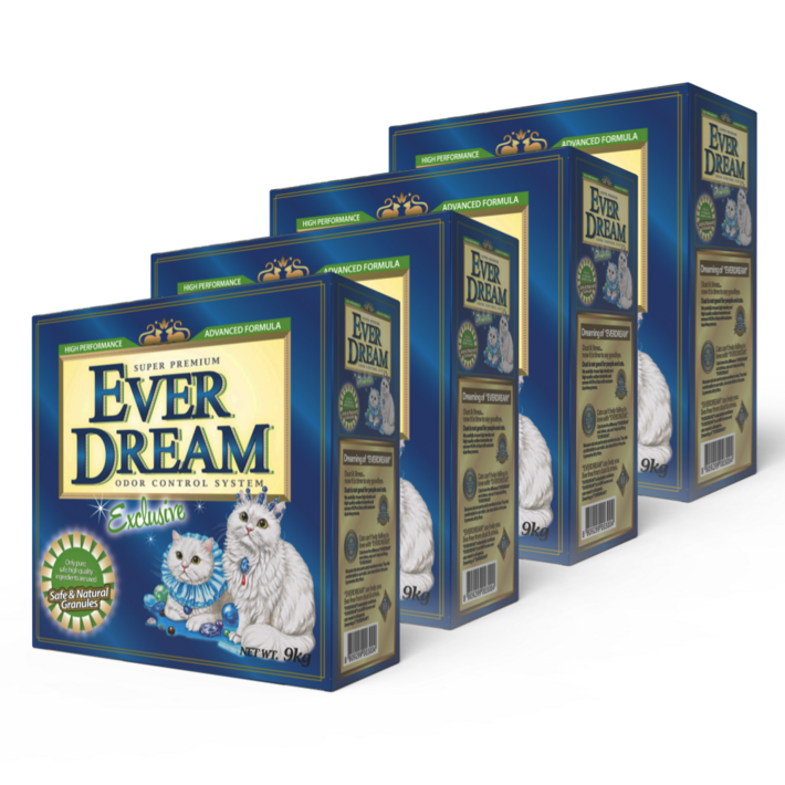 에버드림 익스클루시브 고양이 모래 9kg 총 4봉총 2박스 배송, 9kg, 4개, 익스클루시브