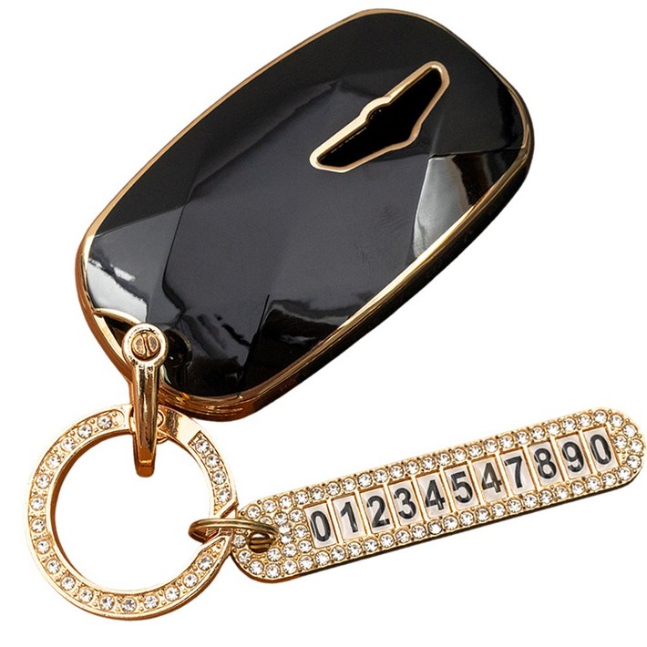 현대 G70 G80 G90 GV70 GV80 GV90 호환 스마트 키 TPU 케이스 번호판 큐빅 키홀더 키링