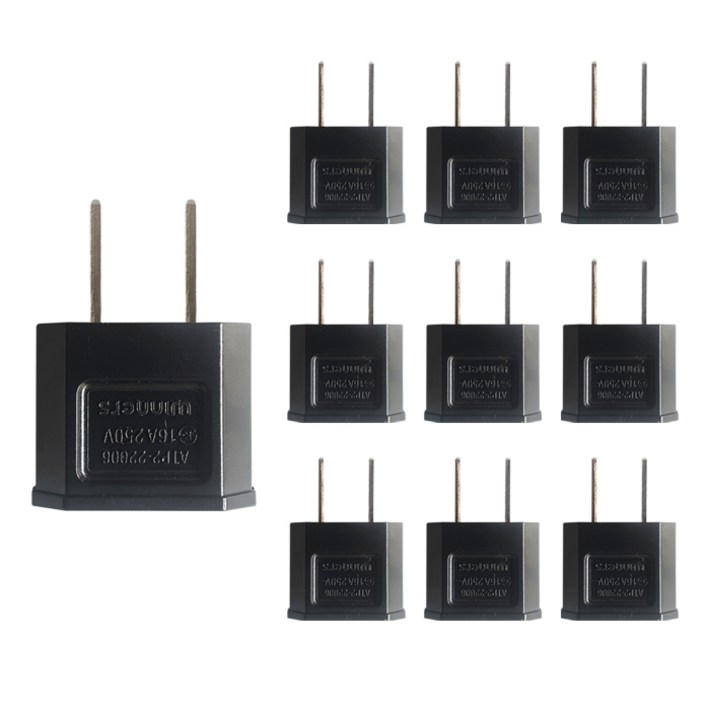 110V 돼지코 해외용 일본 미국 변환어댑터 10개입