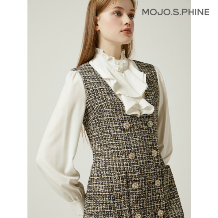 모조에스핀 팬시소재 뷔스티에 원피스 J234MSE035 424924