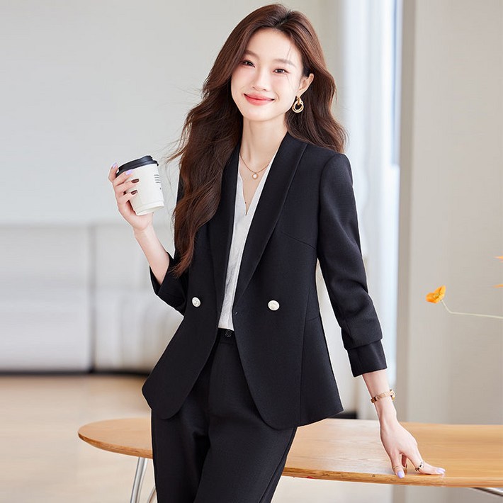 휠렉스 여성 신상 주름 정장 오피스룩 상하세트 YQ35