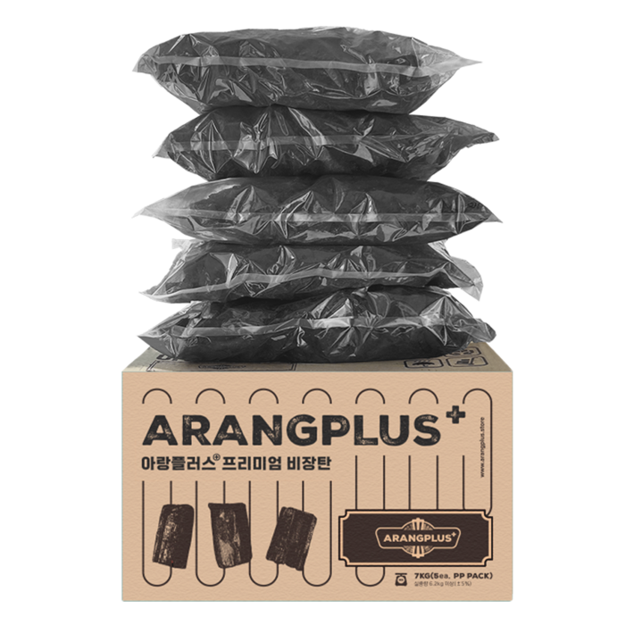 튀지 않는 숯 비장탄 업소용 바비큐숯 두번구운백탄 7kg sss