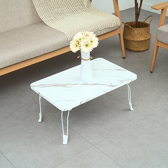 600×400 로아공방 접이식 원룸 테이블 미니, 인디고