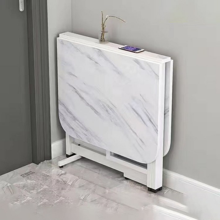 거실 접이식 확장형 기능성 고급 원룸 테이블, 화이트A