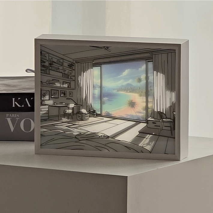 라인트 선샤인 LED 그림 액자 무드등 조명