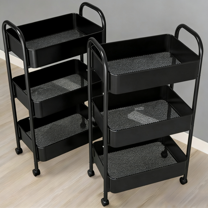 원풍룽 이동식 튼튼한 트롤리 다용도 수납 선반