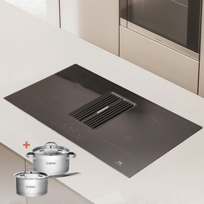 한샘 올인원 후드 일체형 인덕션 4구 배송설치포함