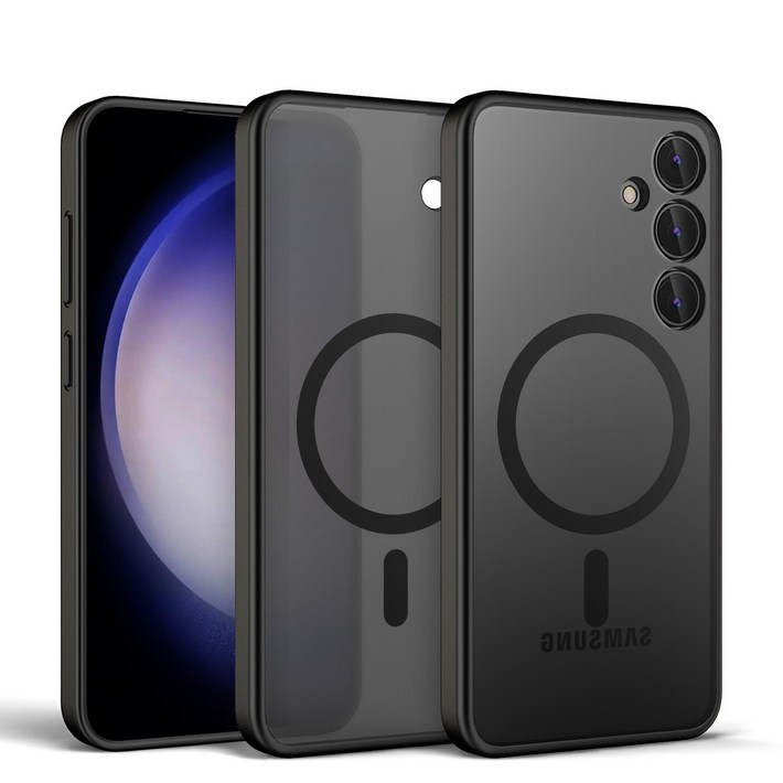 갤럭시 S24 울트라 투명 맥세이프 메탈링 무선 충전 독일 바이엘 소재 케이스 HYUTMC