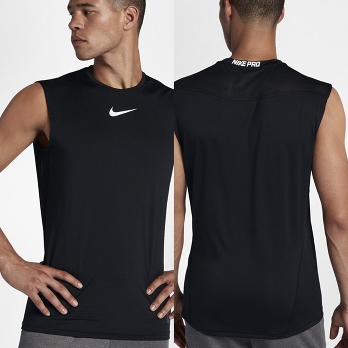 NIKE PRO 피티드 슬리브리스 민소매 나시 상의 운동복 838088010