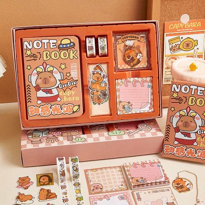 순순몰 카피바라 다이어리 꾸미기 선물 세트, 우주SET