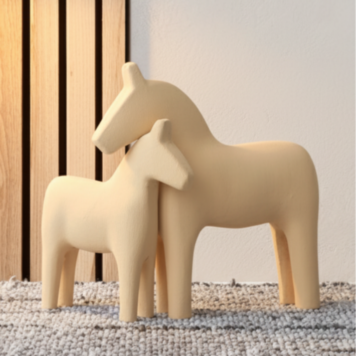 비비드 말조각상 달라호스 오브제 장식품 말띠