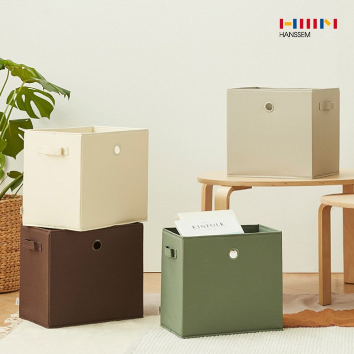 한샘 샘 폴리 수납 바스켓 3p