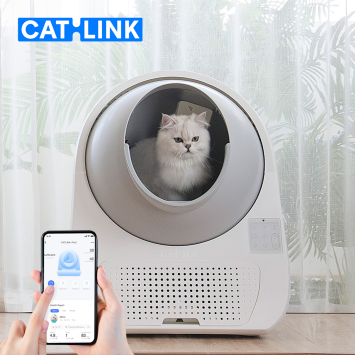 캣링크 자동화장실 스탠다드 CATLINK STANDARD 전자동 고양이 화장실 와이파이모델 리뉴얼 출시 지원 고양이 구별 전용 어플