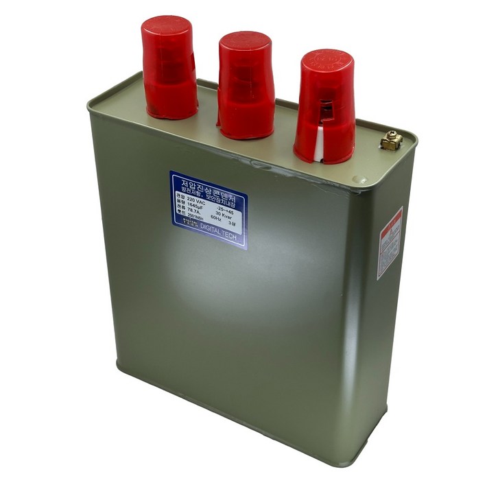 유입식 저압 진상 콘덴서 커패시터 캐패시터 옥내용 삼상 3상 220V 30KVA DLE2B30K6T, 1개