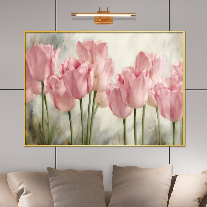 보고아트 튤립 식물 꽃 수채화 그림 액자 신혼부부 집들이 선물, 1 핑크튤립수채화 보고아트 튤립 식물 꽃 수채화 그림 액자 신혼부부 집들이 선물, 1 핑크튤립수채화