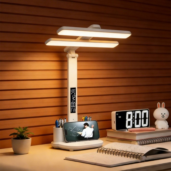 SEVOREN 블루라이트 차단 듀얼라인 LED 시력보호 학습용 스탠드