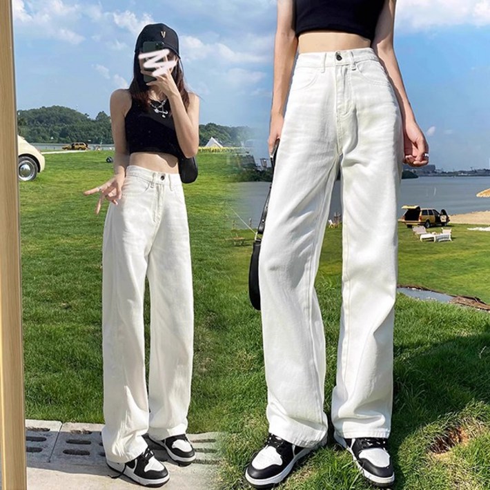 제이로그 일자 화이트 바지 팬츠 화이웬PT