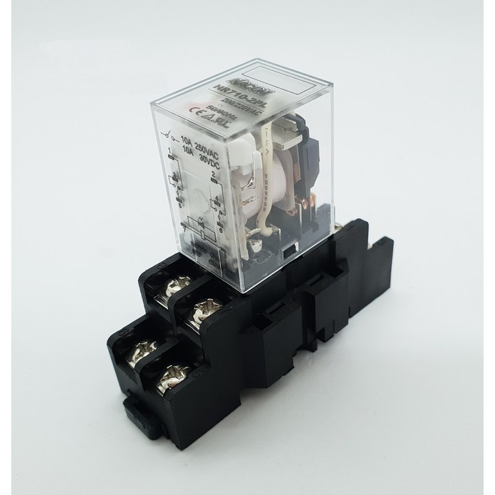 HR7102PL KACON LY2 8핀 AC220V, DC12V,DC24V 릴레이 LED릴레이, 1개