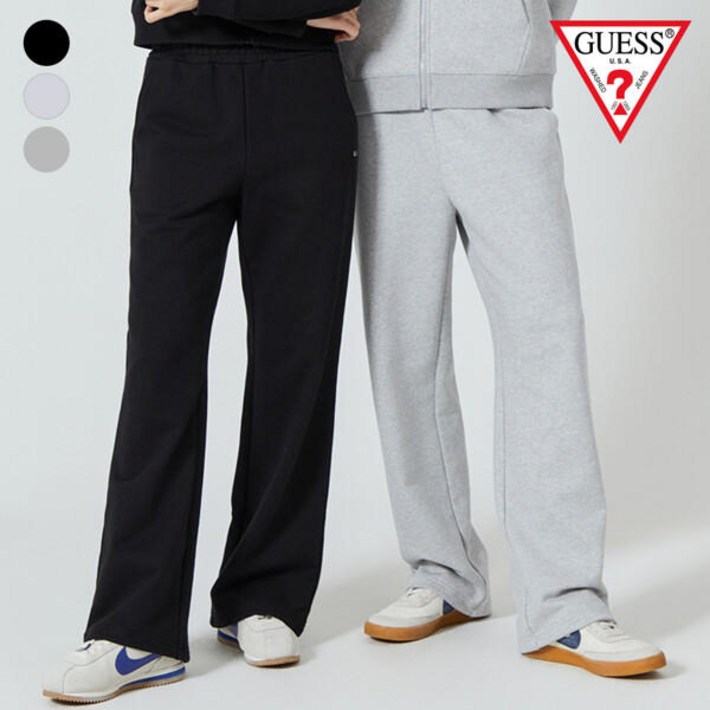 게스진 [게스]GUESS (MO3K9130)남녀공용 탄탄쮸리 스트링 와이드 팬츠 323082