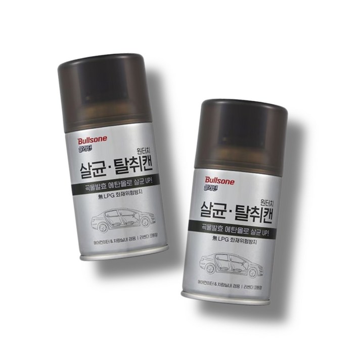 불스원 살라딘 원터치 살균 차량용탈취제, 112g, 2개