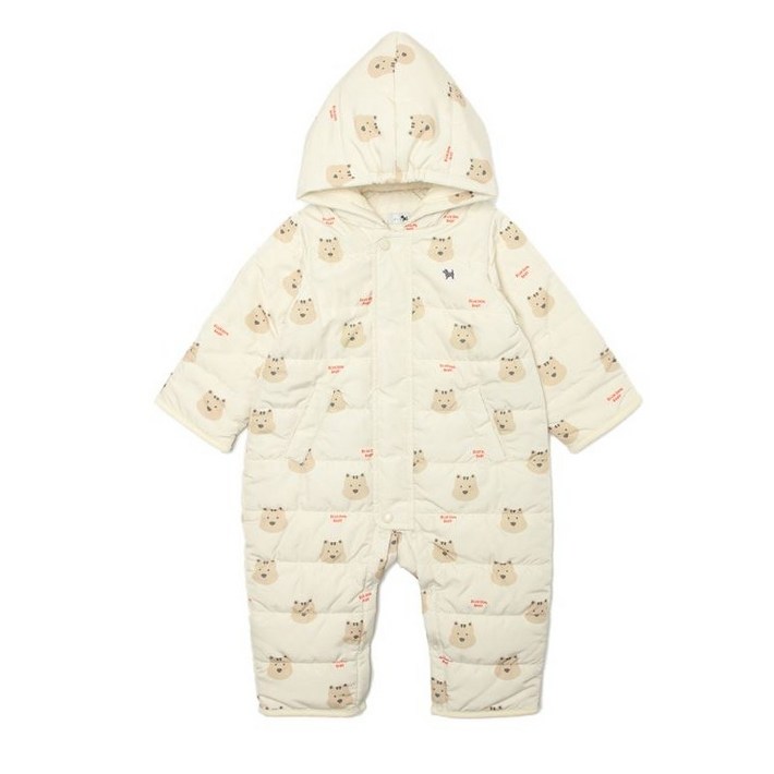 1111일 까지 특가 블루독베이비 애니멀 퀄팅 우주복, 신생아 겨울 외출복