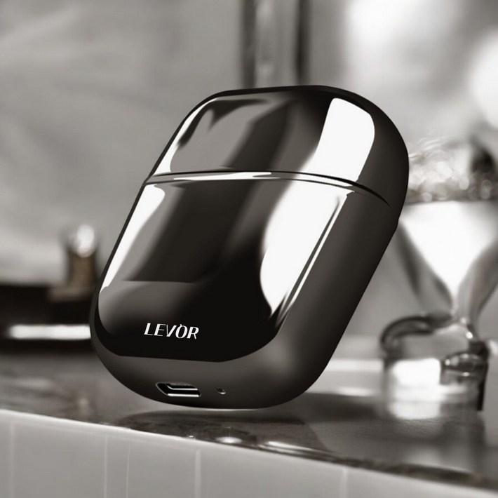 포켓밀착면도 레보르 휴대용 미니 여행용 차량용 전기면도기