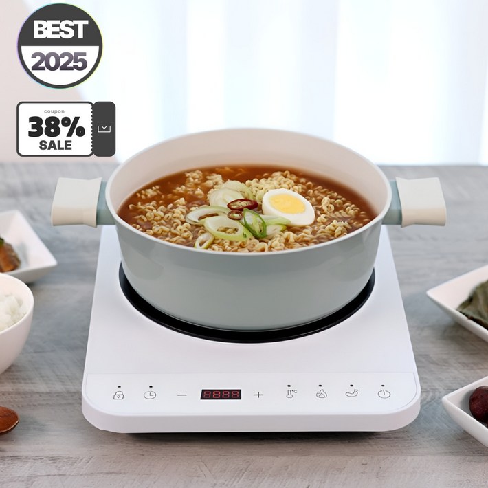 키친아트 허브 고화력 인덕션 1구 핑크 KI1000P, 화이트 KI3000W, 일반형